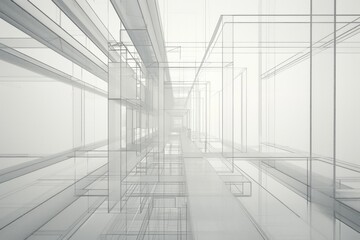 Poster - A tall structure with numerous windows and possibly residential or office spaces