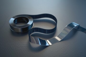 Poster - A single roll of tape resting on a flat surface