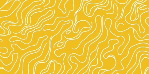 Poster - Simple childish scribble wallpaper print with a fun line doodle seamless pattern. Create an abstract squiggle design for children or a trendy design with basic shapes.