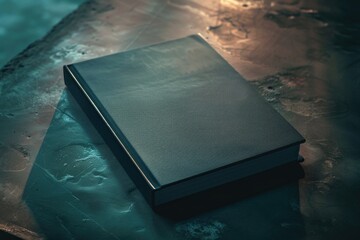 Aufkleber - A book sits on a metal table, waiting to be read
