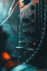 Poster - A close-up shot of a camera with a blurred background
