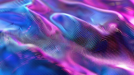 Poster - A close-up shot of textured purple and blue fabric