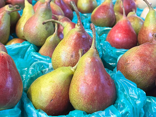 Wall Mural - Buckets full of Pears displayed for sale