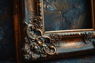 Aufkleber - A picture frame sitting on a table