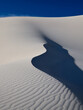 © William - deep shadows on a white sand dune in Nevada