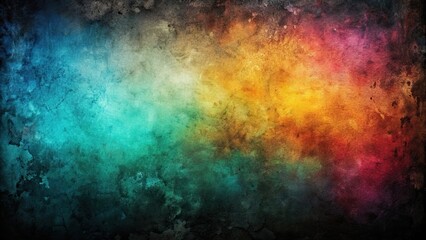 Wall Mural - Grunge black texture with watercolor background, grunge, black, texture, watercolor, background, abstract, dark, artistic