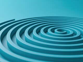 Poster - Spiral Sound Waves, an abstract representation of evolving audio series, showcasing fluid motion and creativity, with ample space for text and a rich depth of field.
