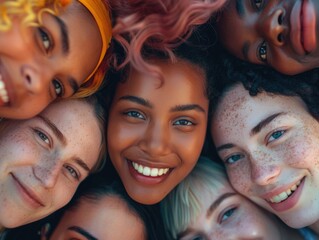 A group of friends posing for a photo shoot