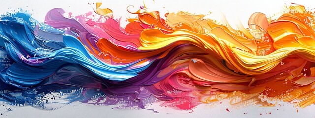 Wall Mural - Abstract Paint Brush Stroke