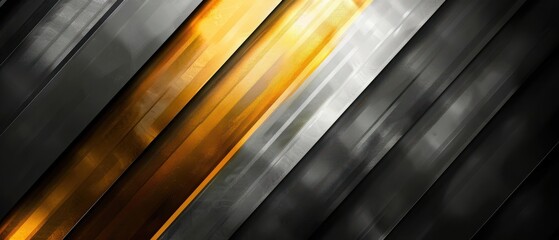 Poster - black gold background gradient texture soft golden with light technology diagonal gray and white pat