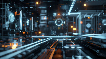 Poster - digital business networking management system, internet data connectivity business managing software technology 