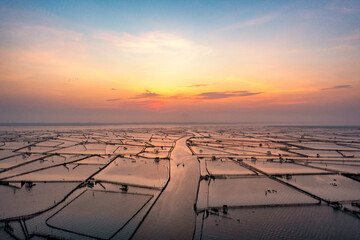 Wall Mural - Aerial view of Chuon Lagoon,Thua Thien Hue, Vietnam