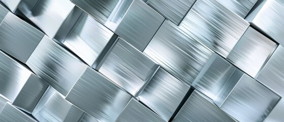 panoramic close-up, high detail scan of metallic beveled surface texture, generative ai