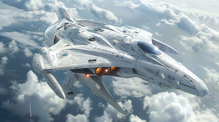Poster - futuristic fighter jet 