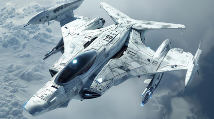 Poster - futuristic fighter jet 