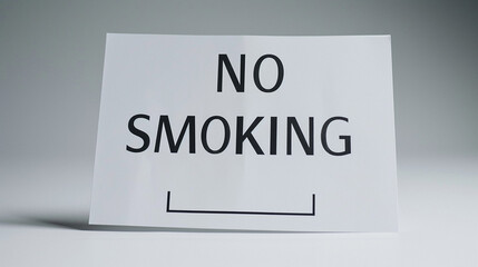 White Handwritten Background No Smoking Sign