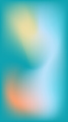 Wall Mural - Abstract vertical background with gradient mesh blending teal, orange, and yellow