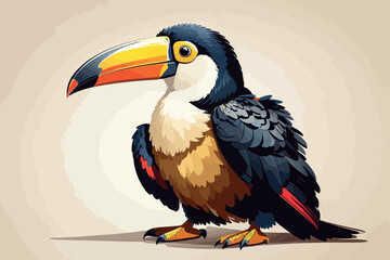 A toucan character illustration