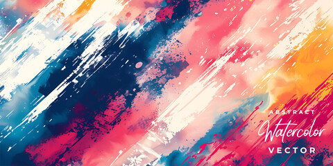 Canvas Print - Abstract Watercolor Background vector