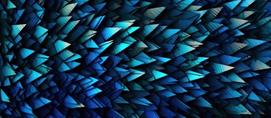 Sticker - Abstract Blue Triangular Pattern