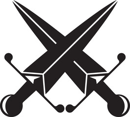 Sticker - Crossed Swords Symbol