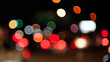 © title - Bokeh in the city at night