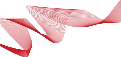 Poster - Abstract wave element for design. Wave with lines created using blend Vector illustration
