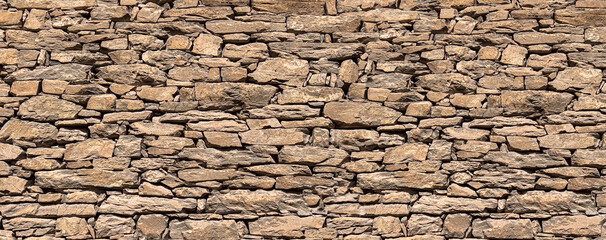 Wall Mural - Brown stone wall