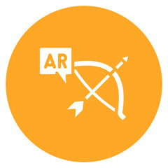 Wall Mural - Ar Archery icon vector image. Can be used for Augmented Reality.