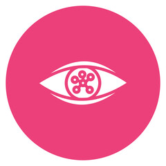 Poster - Ar Contact Lens icon vector image. Can be used for Augmented Reality.