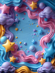 Wall Mural - background with bubbles