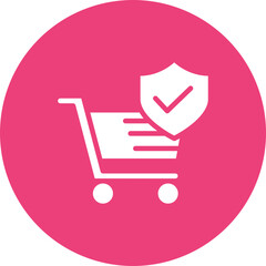 Poster - Safe E commerce icon vector image. Can be used for Safe Payment.