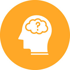 Sticker - Brain Fog icon vector image. Can be used for ADHD.