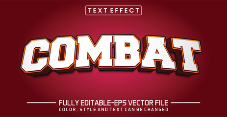 Poster - Combat font Text effect editable