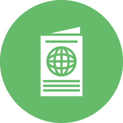 Passport icon vector image. Can be used for Data Science.