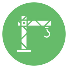 Wall Mural - Construction Crane icon vector image. Can be used for Engineer in Mechanics.