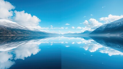 Wall Mural - Mountain Reflection in a Still Lake.