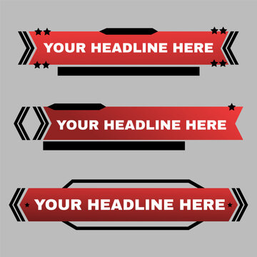 Text tittle banner collection