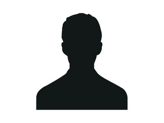 vector illustration in black color. avatar, user profile, person icon, profile picture. suitable for