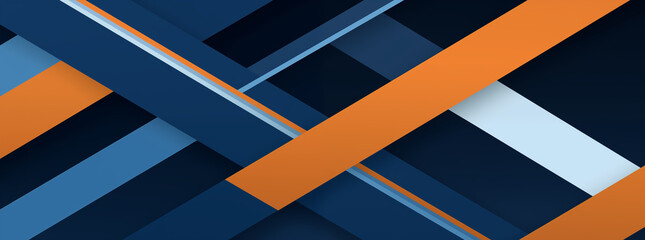  Colorful graphic dynamic blue orange lines wave Illustration with minimal geometric abstract background.