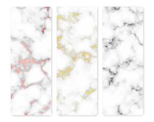 Wall Mural - Set of marble texture backgrounds