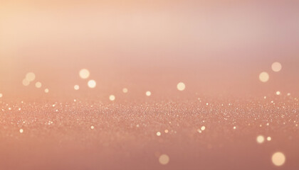 Wall Mural - pastel pink and golden defocused background with bokeh lights