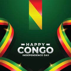 Wall Mural - Congo Independence day design illustration collection