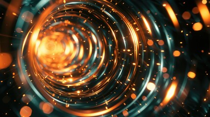 Wall Mural - spiral pattern in darkness