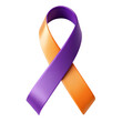 © Shanila - Purple and Orange Ribbon 3D for Awareness