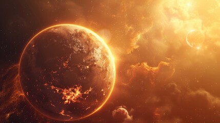 Canvas Print - planet in sky