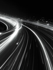 Canvas Print - Highway at Night