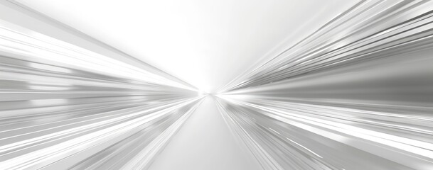 Wall Mural - Abstract White Tunnel Design