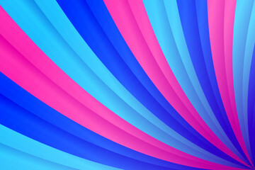 Poster - Colored curved geometric shape perspective background