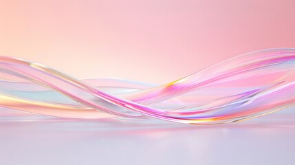   A close-up of a pink and white object with a blurred pattern at the base of the photo